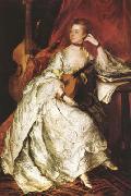 Thomas Gainsborough Miss Anne Ford (mk08) France oil painting artist